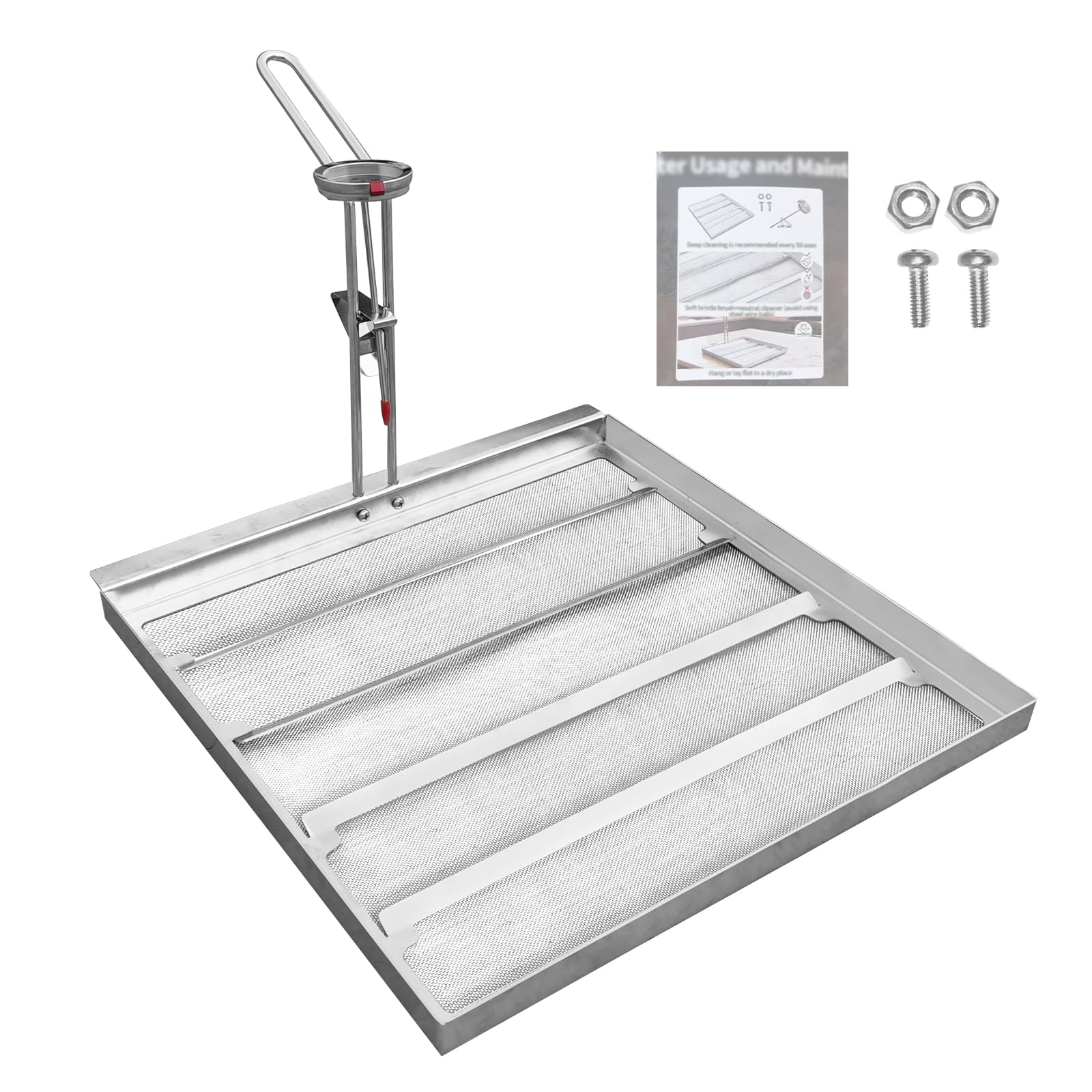 Kommerzieller 34,9 x 34,9 cm Edelstahl-Fritteusenfilter – 550 Mikron Netz kann Frymate TK45 Fritteuse ersetzen – kompatibel mit Avantco und Pitco Fritteusen – verlängert die Lebensdauer von Speiseöl
