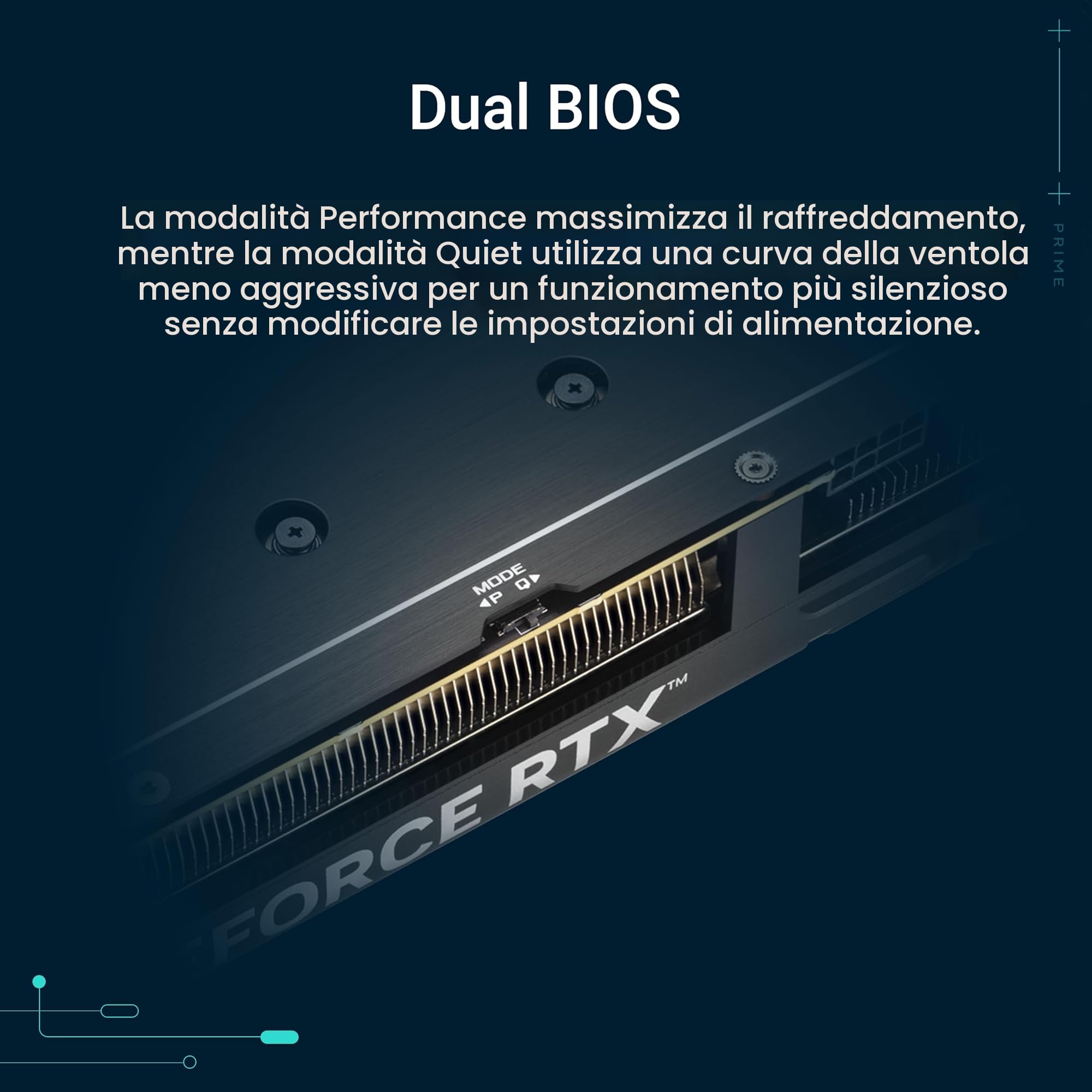 ASUS Prime NVIDIA GeForce RTX 5060 Ti OC Edition, Scheda Grafica 8 GB GDDR7, 128 Bit, PCIe 5.0, 3 Ventole Axial-Tech, 1 HDMI 2.1, 3 DisplayPort 2.1, GPU Tweak III, Nera, PRIME-RTX5060TI-O8G