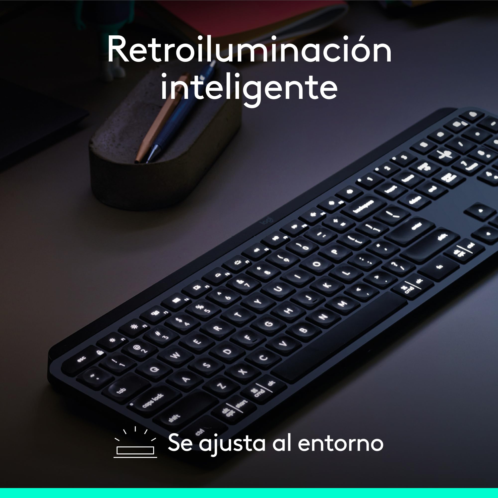 Logitech MX Master 4 for Business Ratón inalámbrico + Teclado inalámbrico MX Keys for Business con Receptor Logi Bolt, Bluetooth, Carga USB-C, clics discretos, Windows/Mac/Chrome/Linux (Grafito)