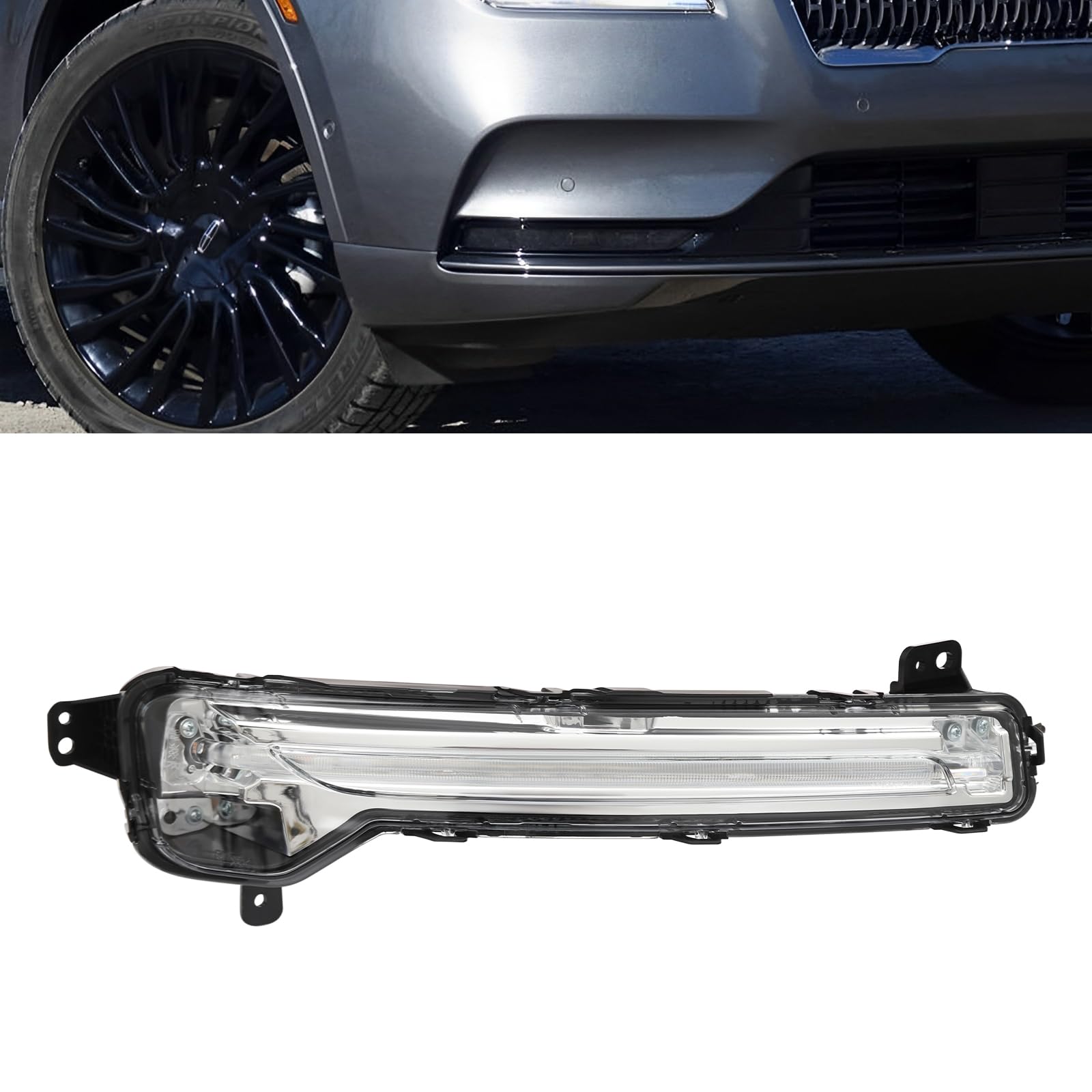 OUGWFYANG For 2020 2021 2022 2023 2024 Lincoln Corsair LED Turn Signal Light Right Passenger Side Turn Signal Light Replacement, LJ7Z13K371A, FO2531174