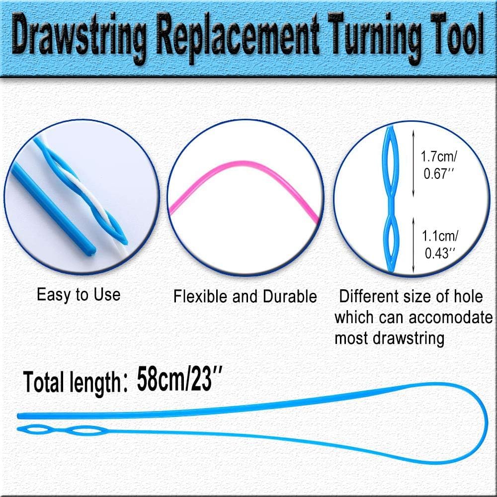 4 stuks Bodkin Trekkoord Threaders, Metalen Trekkoord Threader Pincet Gemakkelijk Quick Insert Trekkoord DIY Touw Threader Clip Bodkin Naaigereedschap voor Joggingbroek, Hoodies, Zwembroek