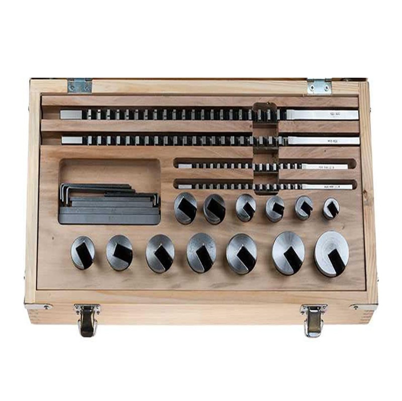 Juego de brochas de ranura de chaveta HSS de acero de alta velocidad métrico con casquillo guía for máquina herramienta de corte CNC para trabajos mecánicos