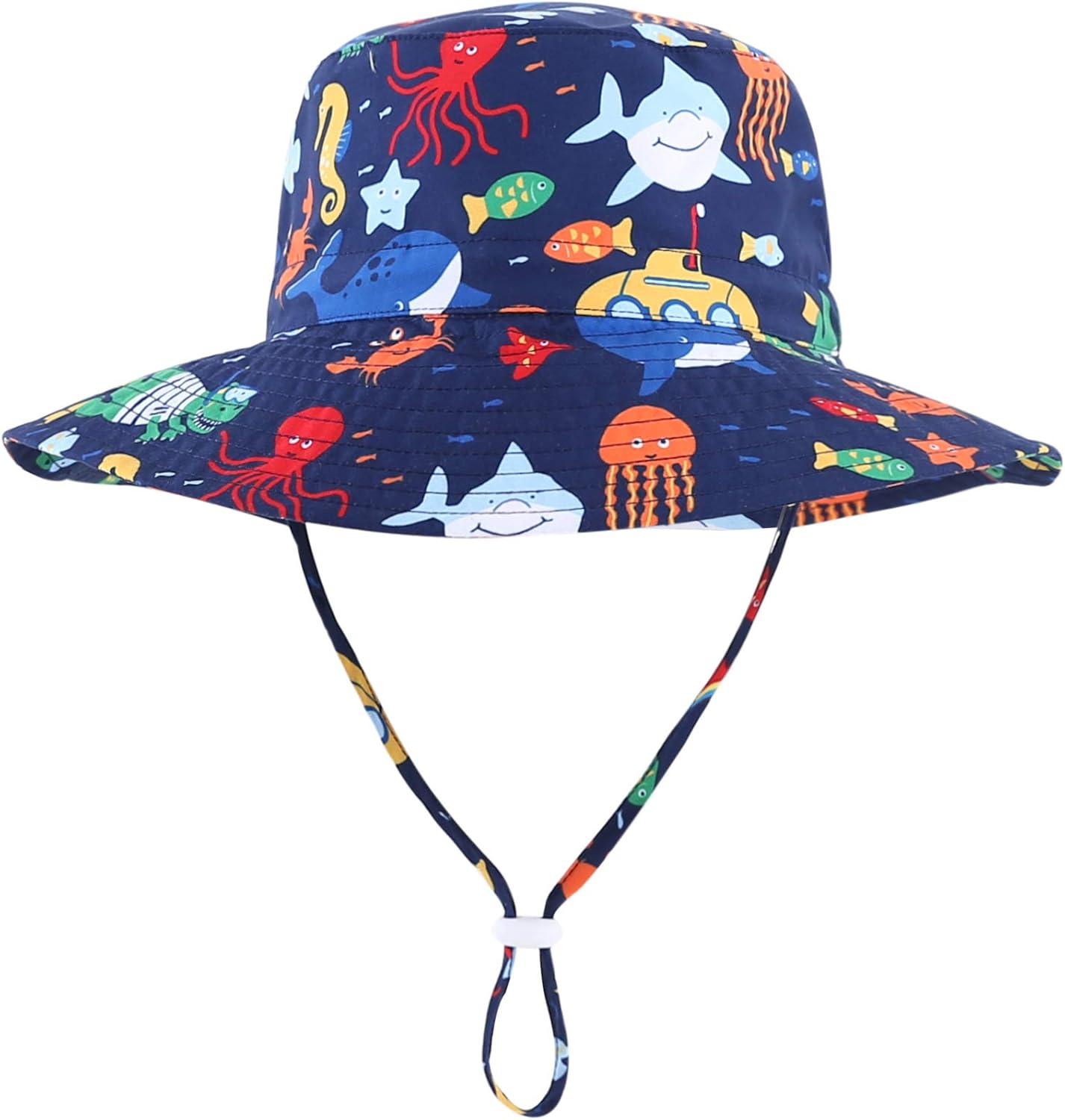 Home Prefer UPF50+ Wide Brim Sun Hat Boys Girls Sun Protection Hat Zoo Beach Swim Safari Bucket Hat for Baby Toddler Kid - Image 2