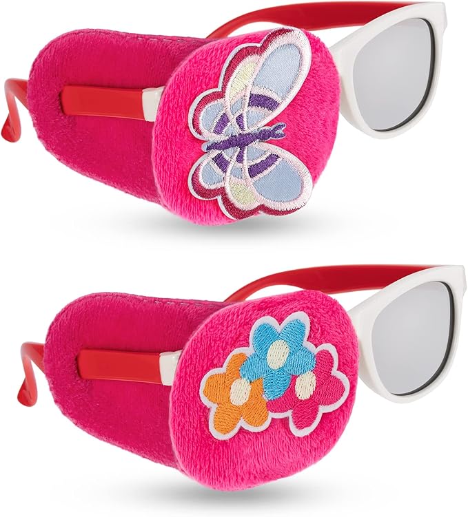 HIFOT Amblyopie Augenklappen Kinder 2 Stück,Amblyopia Kinder Korrektur orthoptischer augenklappe