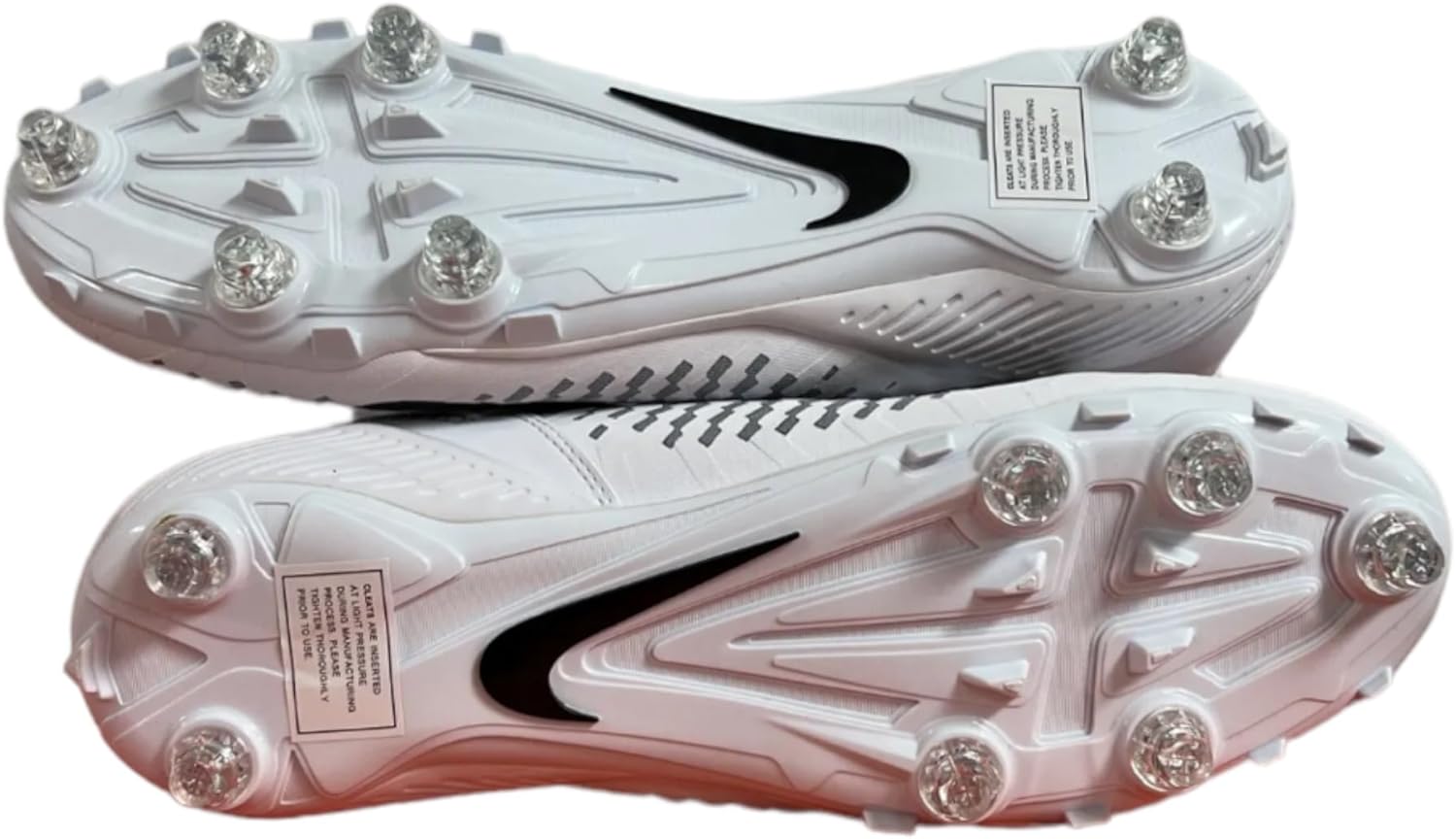 Nike Men's Alpha Menace Pro 2 D Football Cleats - Black/White,7M US