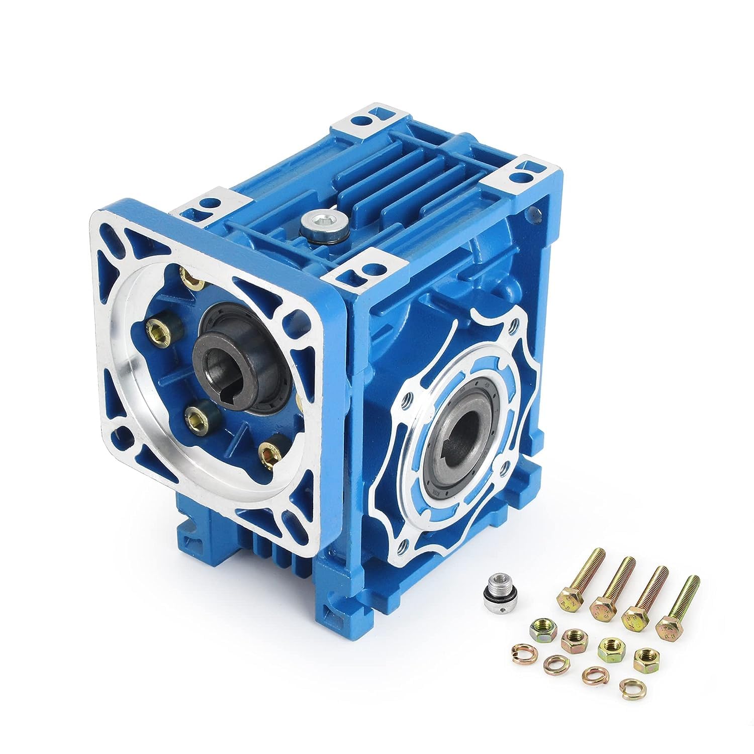 RATTMMOTOR Engrenage à vis sans fin NMRV040 - Rapport de réduction 7,5:1 - Réducteur en métal pour servomoteur/moteur pas à pas Nema34