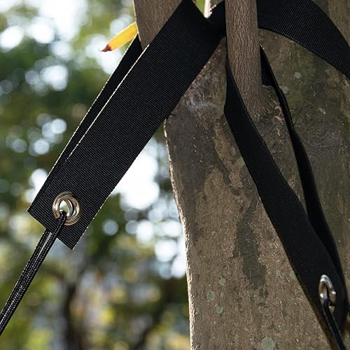 Miniatura 6 de 13 kits de estaca para árboles 6 estacas para árbol de anclaje 6 correas de soporte para árbol con cuerda fuerte de 50 pies para plantas de jardín