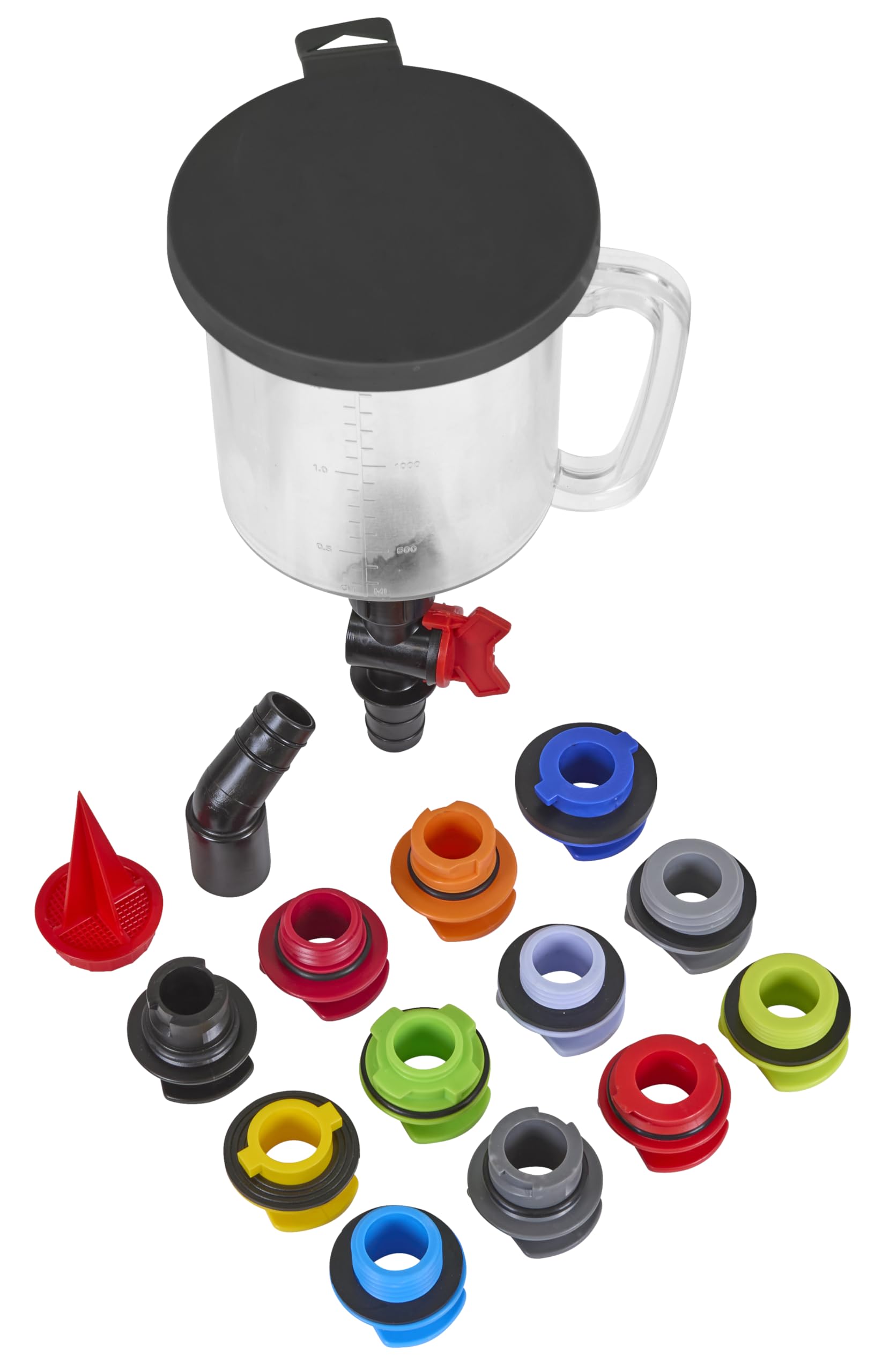 Sealey Master VS7107 Kit de remplissage d'entonnoir d'huile moteur 15 pièces