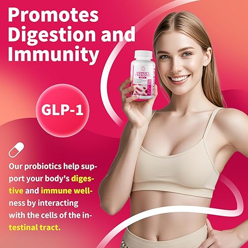 Miniatura 6 de BBEEAAUU Probióticos para mujeres 467 mil millones de UFC con azufaifa, cápsulas de suplemento probiótico GLP-1 que apoya el bienestar digestivo, de