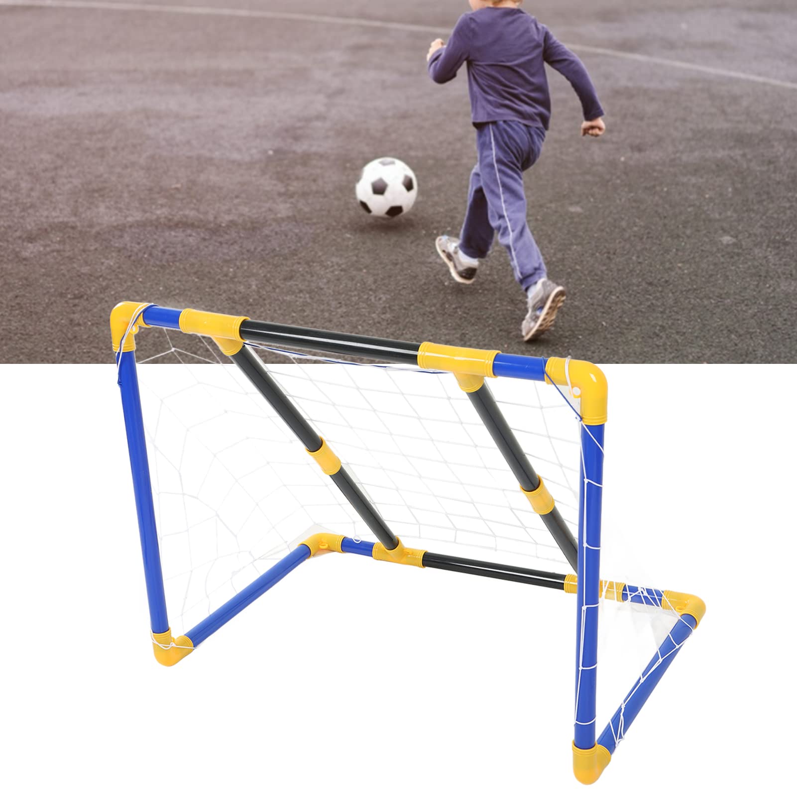 Divertente gioco di calcio 2 in 1 per bambini dai 6 anni in su, attrezzatura portatile per allenamento all'aperto per attività di gruppo