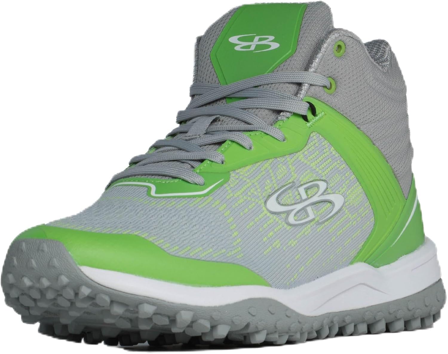Boombah Viper Pureknit Men's Turf Mid Shoes - Smoke - Multiple Color Options - Multiple Sizes