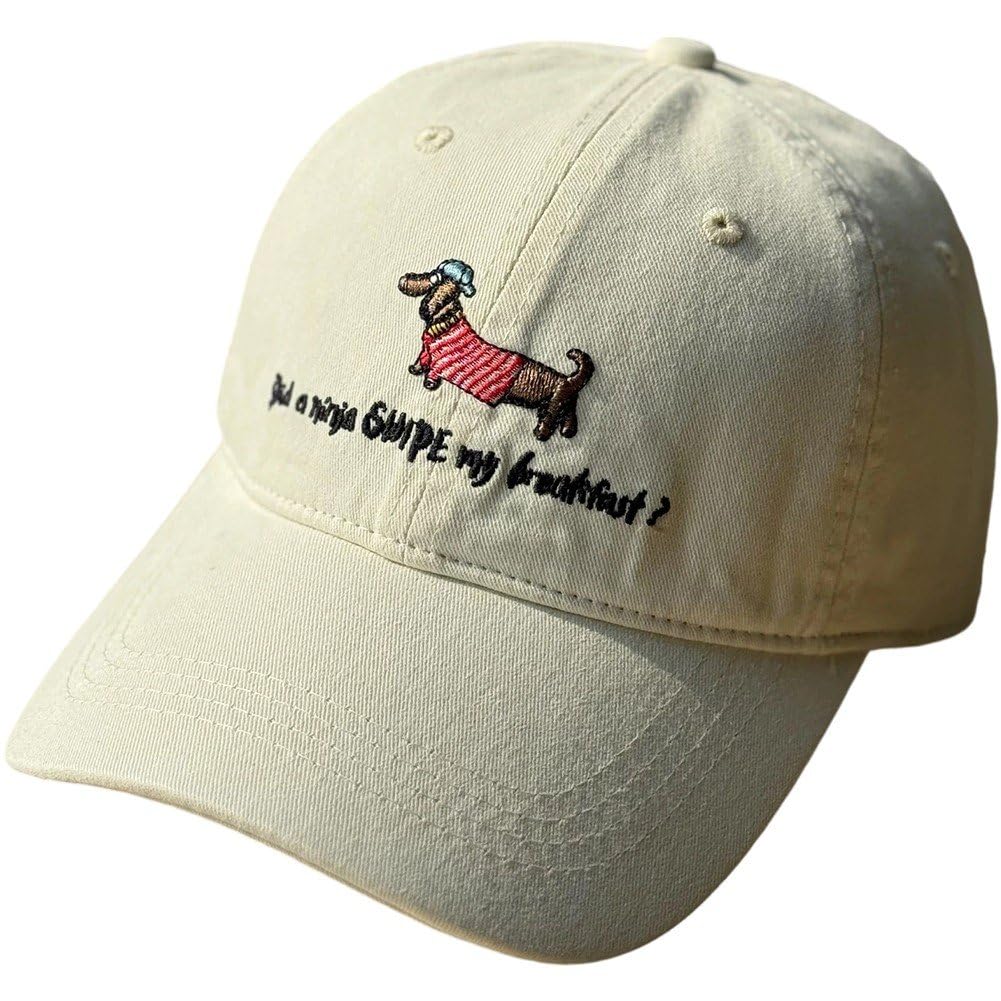 Sslvya Dachshund Embroidered Baseball Cap Adjustable Sun Hat Casual Golf Hat for Men Women