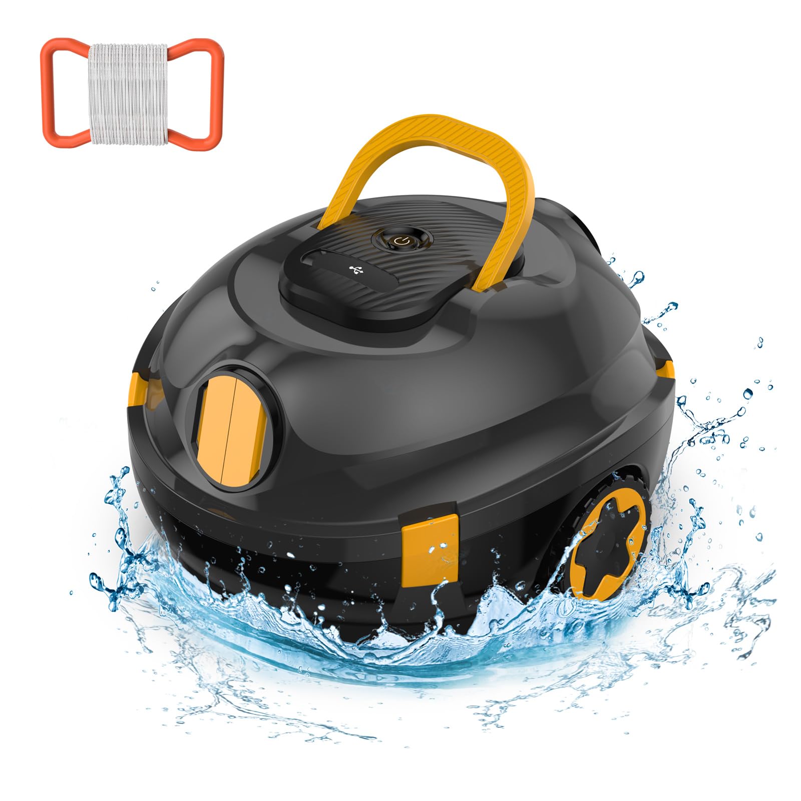 Photo 1 of Y20 Robotic Pool Cleaner, Cordless Pool Vacuum for Above Ground & Inground Flat Pools with Dual Motors, Auto-Parking, Powerful Pool Vacuum Robot for Up to 1100 Sq.Ft
