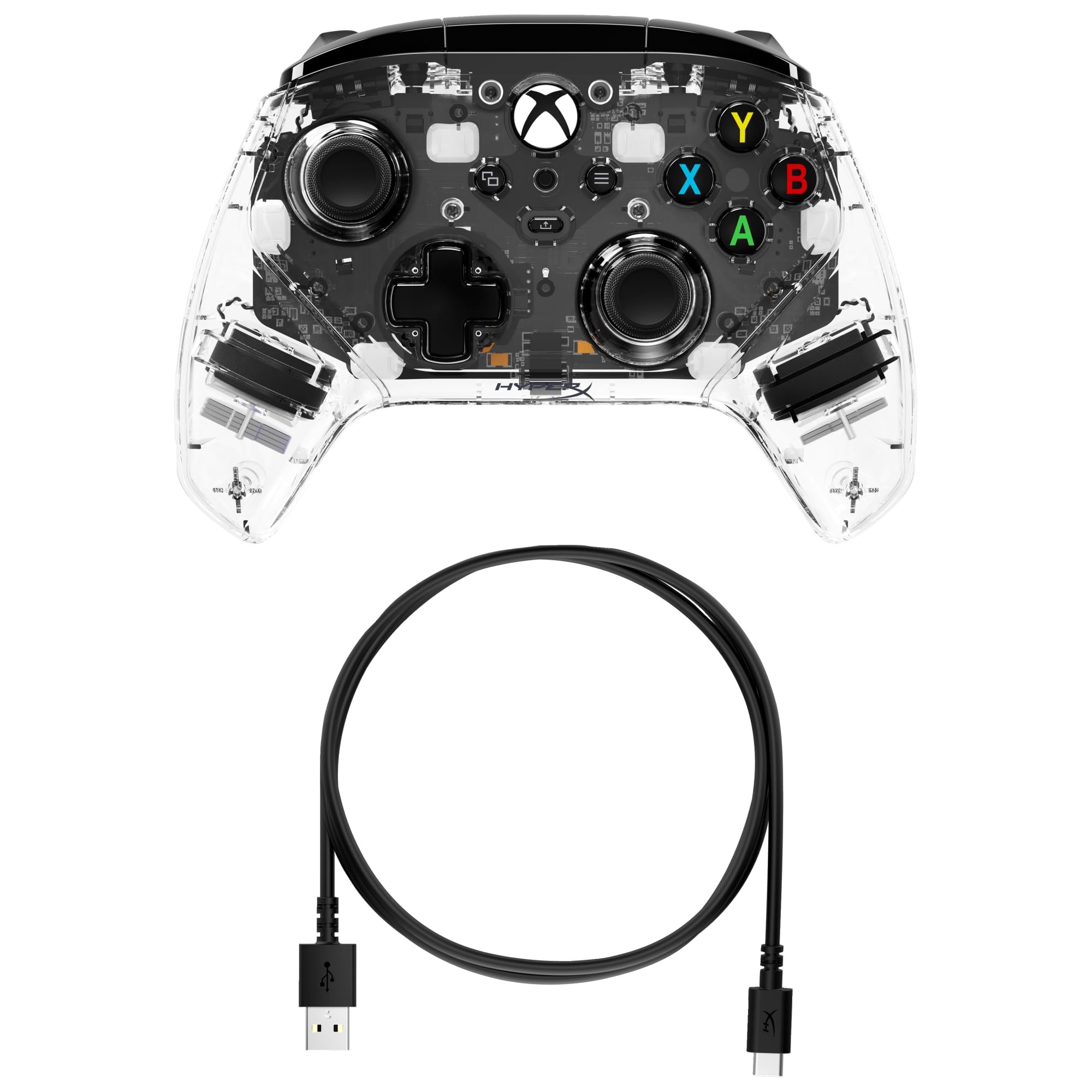 HyperX Clutch Gladiate RGB Manette filaire pour Xbox One, Xbox Series X|S, Windows 10/11, Joystick, Gamepad, Moteurs de vibration double, RGB