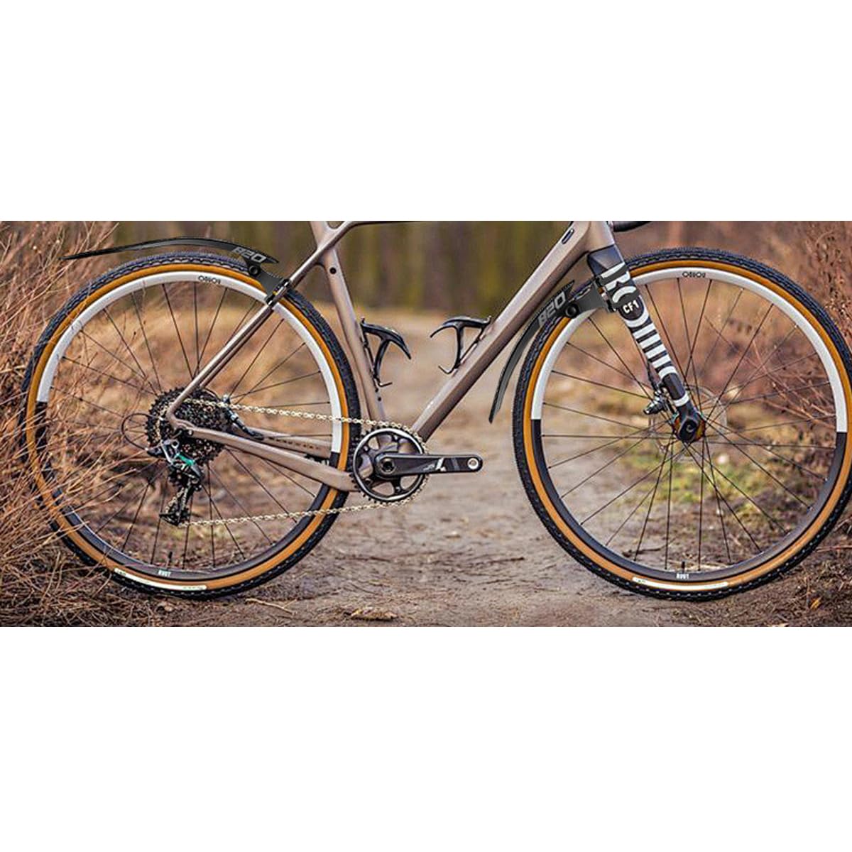 Bicycle Mudguard for Gravel/Road Bikes & City Bikes – Lightweight PC Nylon Design with Quick Release (700C, up to 50mm Tire Width) – Splash Protection & Easy Installation