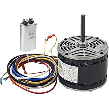 5KCP39HGS599S 1/3HP 4-Speed Furnace Blower Motor Replacement for GE Fits for Trane Models MOT9053 MOT09053 MOT16953 MOT18948 MOT04716 MOT04722 MOT13512 115V 1075RPM Frame with Relay