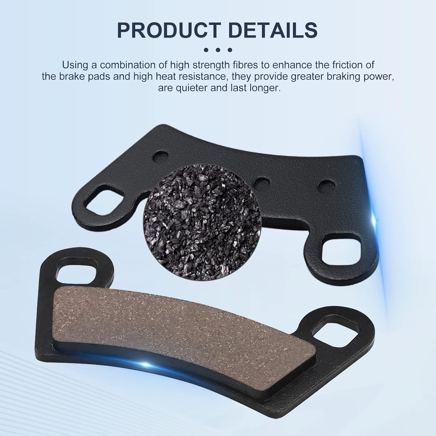 Front&Rear Brake Pads for Polaris Ranger XP 1000 2018-2023 General 1000 EPS 2016-2020 Ranger Crew XP 1000 2019-2020
