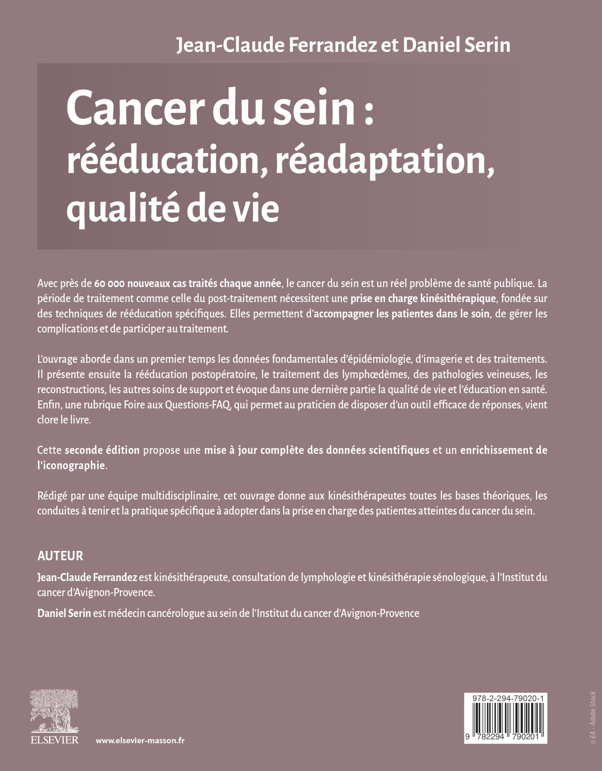 Cancer du sein : rééducation, réadaptation, qualité de vie