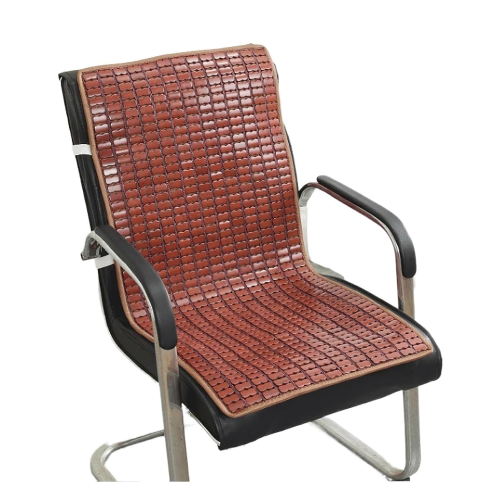 QCKNKMGG Cooling Bamboo Cushion Mat, Bamboo Car Seat Pad with Backrest Multicolor Multiple Sizes(Dark Brown,45 * 140cm)