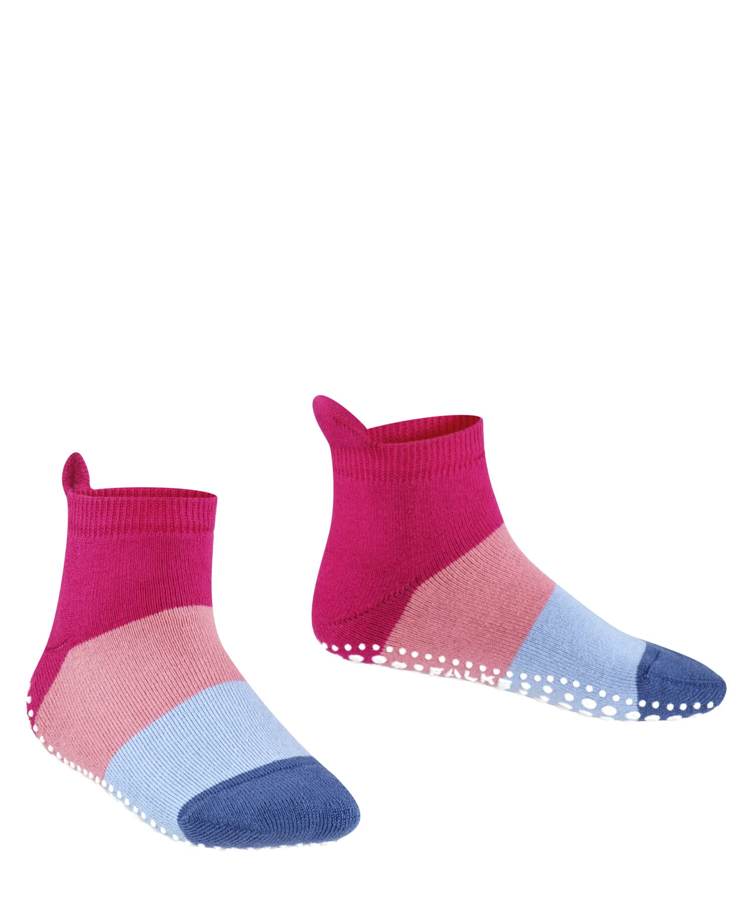 FALKE Colour Block K HP coton picots sur la semelle 1 paire, Chaussettes Chaussons Mixte enfant, Rose (Gloss 8550), 35-38