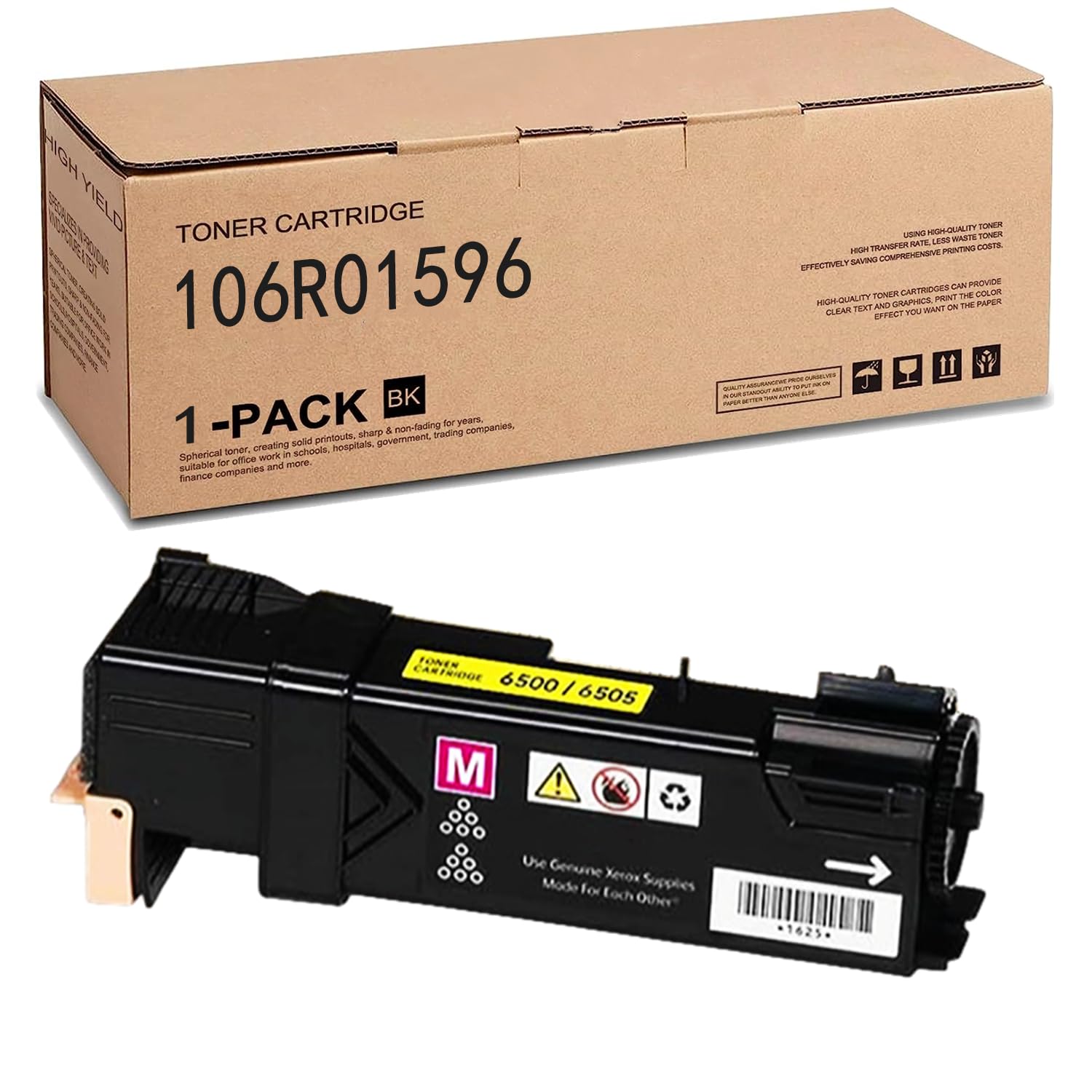 Compatible for Xerox Phaser 6500/6500N/6500DN, WorkCentre6505/6505N/6505DN (Yellow)