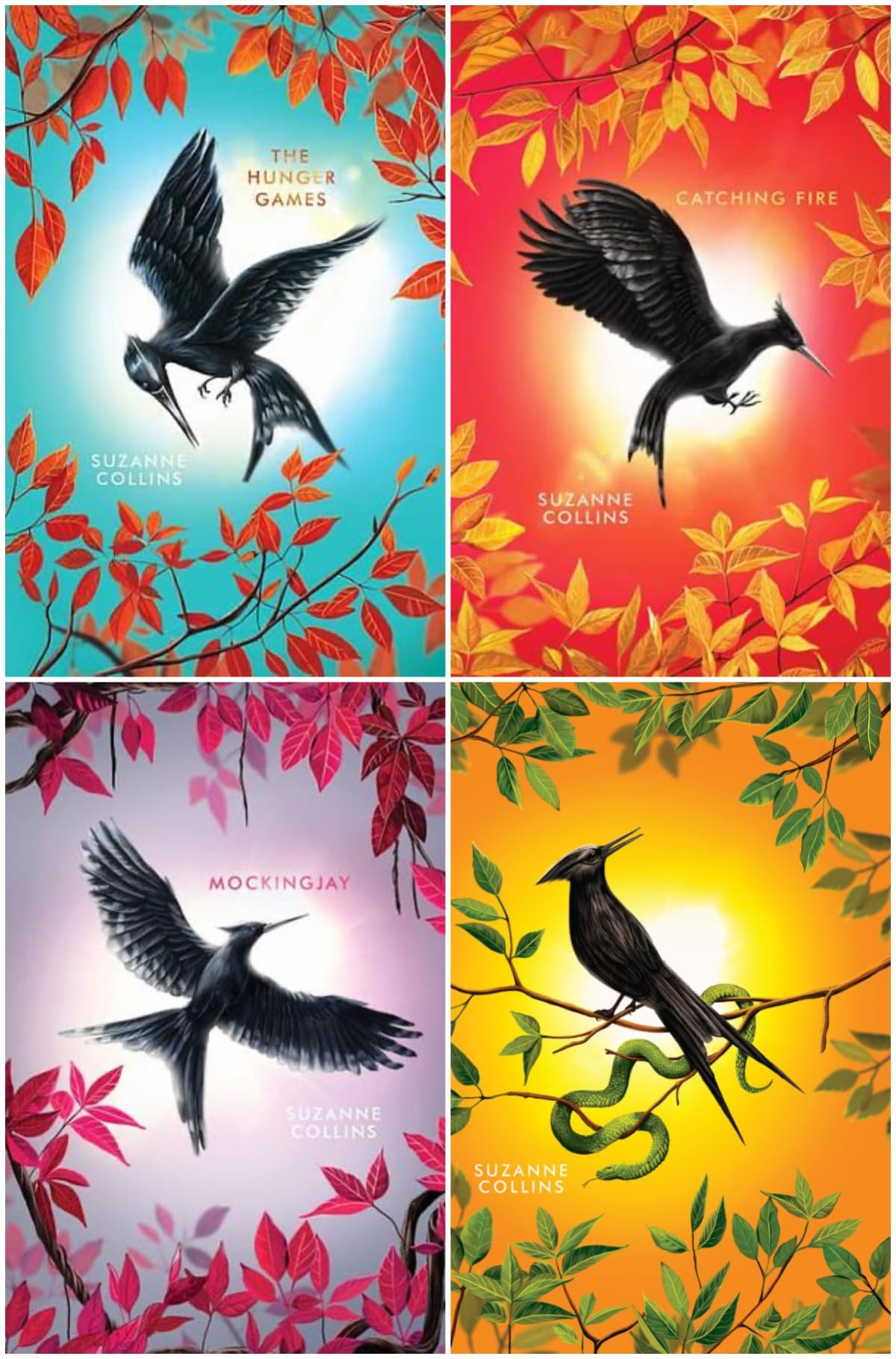 The Hunger Games (Deluxe Edition) Series 4-Book Collection Set - The Hunger Games, Catching Fire, Mockingjay, The Ballad of Songbirds & Snakes