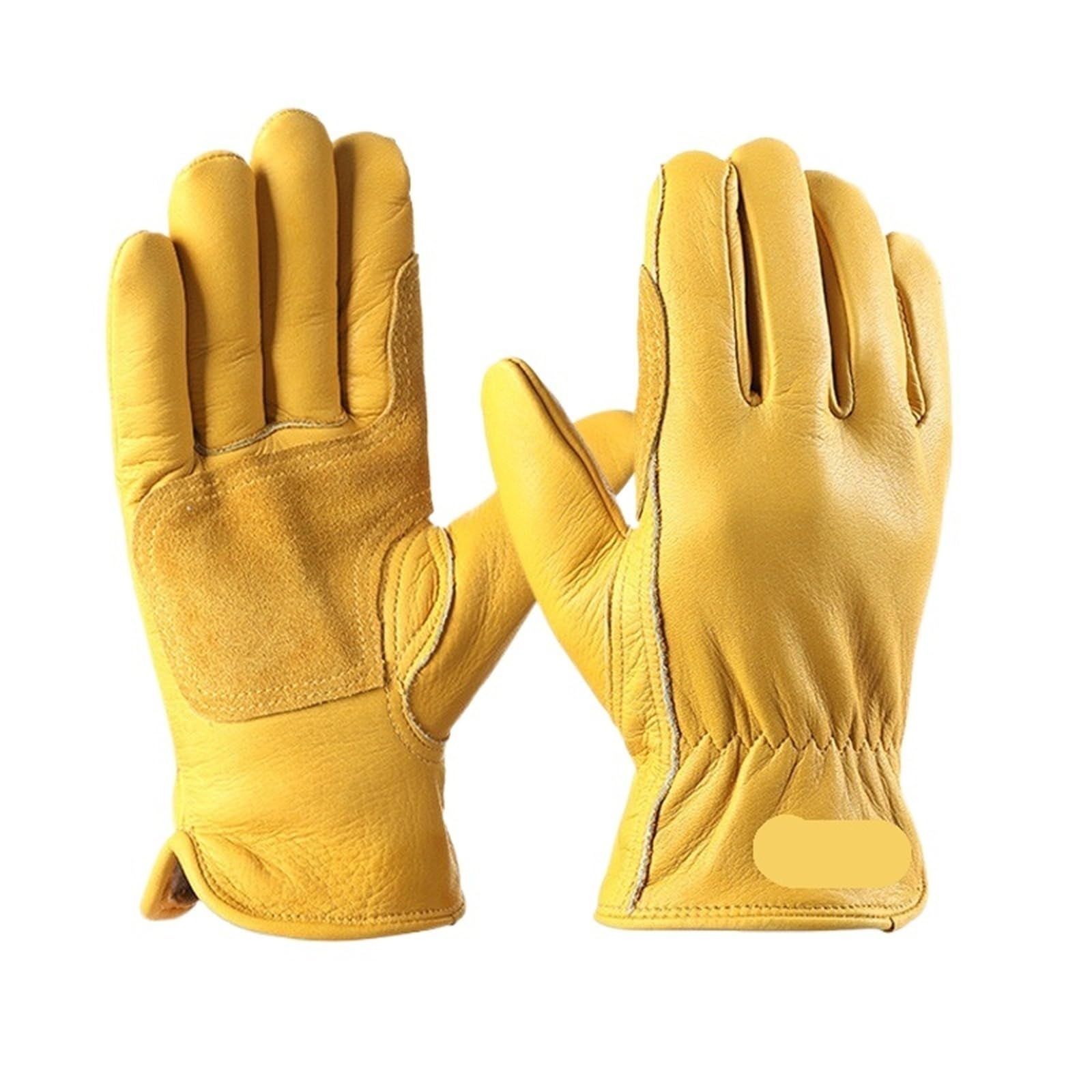 Générique Gants de travail d'hiver en cuir de vachette for hommes - Gants de protection résistants for les travaux par temps froid(A9,XXL)