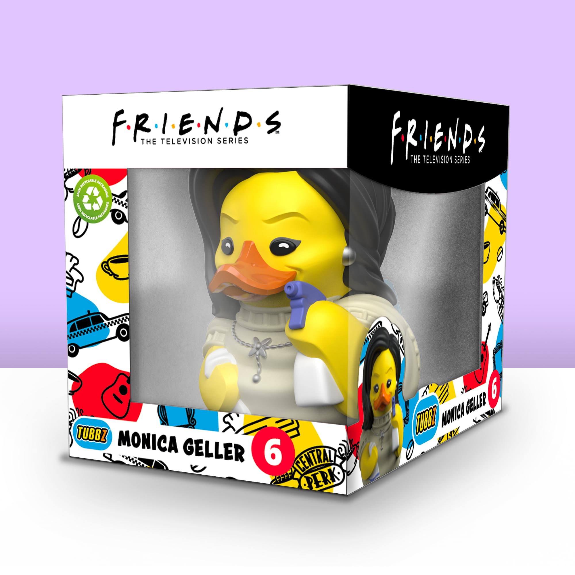 TUBBZ Boxed Edition Monica Geller Collectible Vinyl Rubber Duck Figure - Official Friends Merchandise - Movies & TV - Image 2