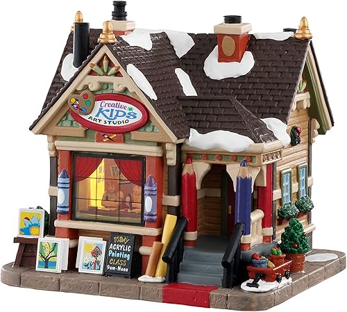 Lemax Village Collection Estudio de arte creativo para niños #05656