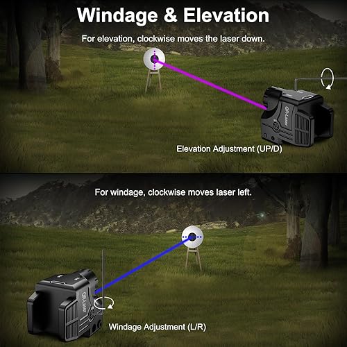 Vista 41 de Combo de luz láser rojo, verde, morado, azul, 800 lúmenes, linterna táctica de visión láser, batería recargable USB incorporada, Luz LED táctica