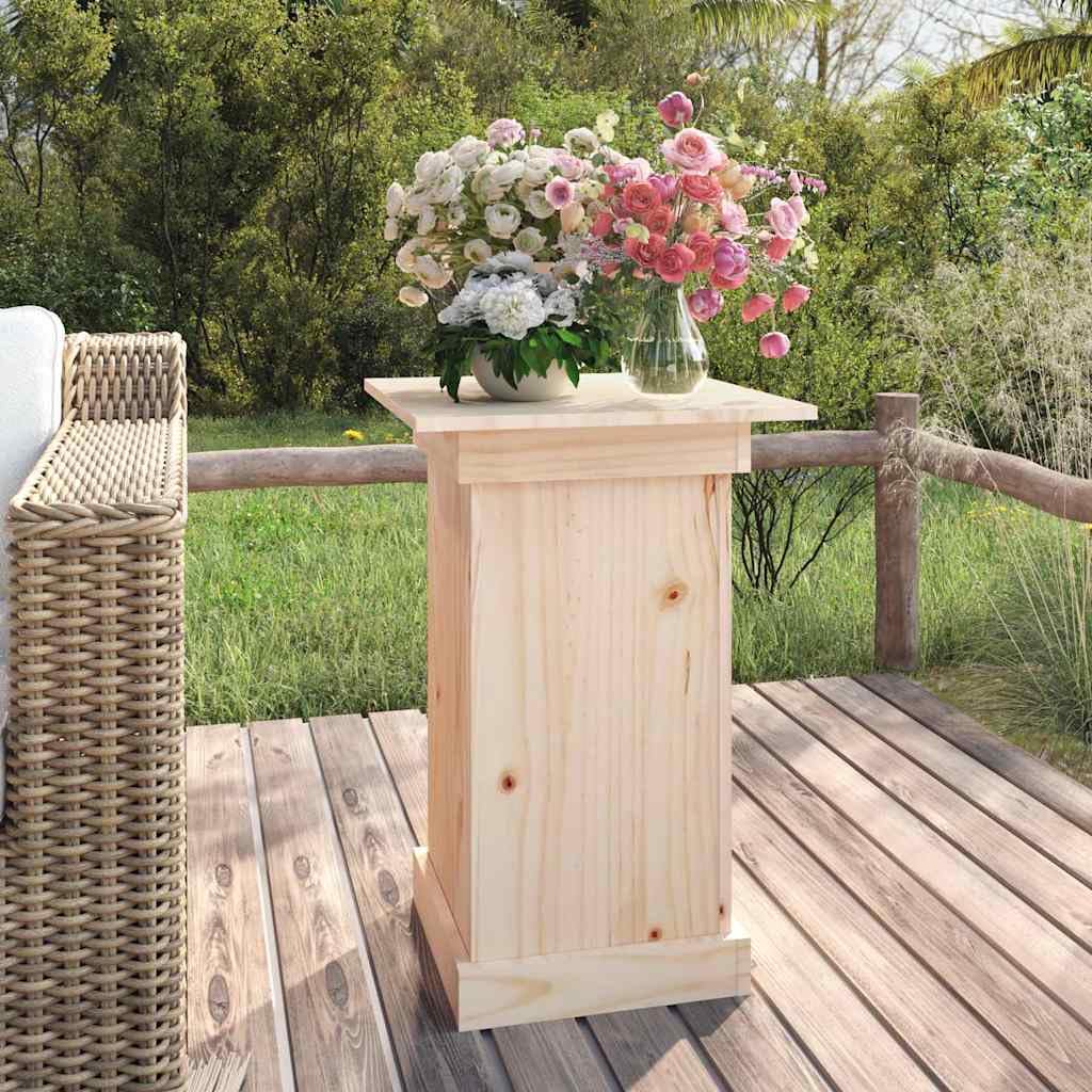 Stojak na kwiaty 40 x 40 x 60 cm lite drewno sosnowe