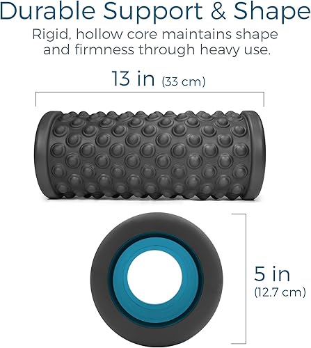 Miniatura 2 de Teeter Rodillo de espuma de masaje, texturizado para alivio muscular de tejido profundo para aumentar la recuperación, flexibilidad, movilidad,