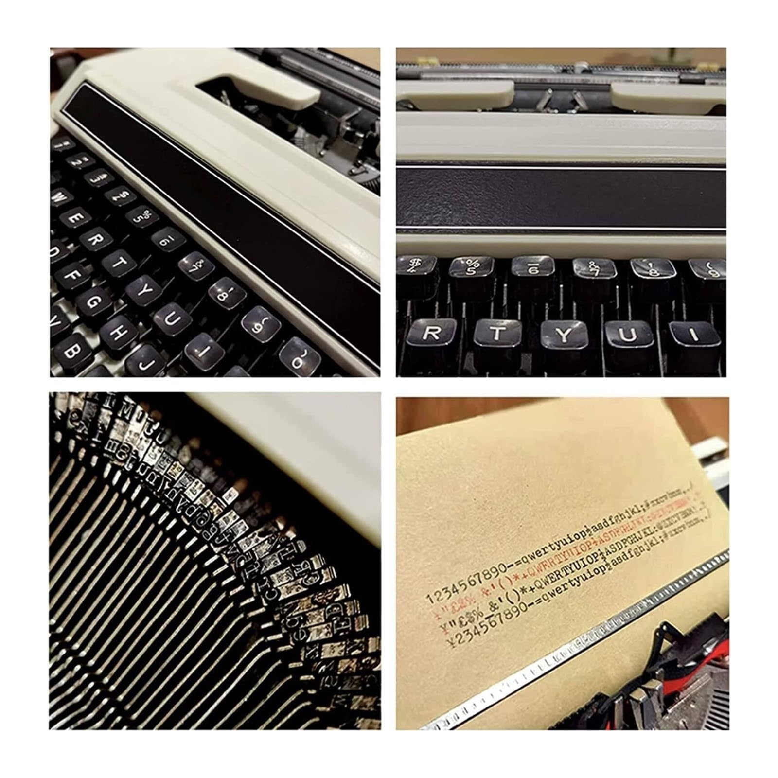 Schreibmaschine, Vintage, Retro-Handbuch, mechanisch, Englisch, 1980, klassische Nostalgie, tragbare Retro-Schreibmaschine, Vintage-Schreibmaschine, Schwarz