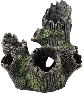 Hyuduo Aquarium Driftwood Artificial Wood Ornaments Entertainment Venues Tree for Fish Tank (ST-004A)