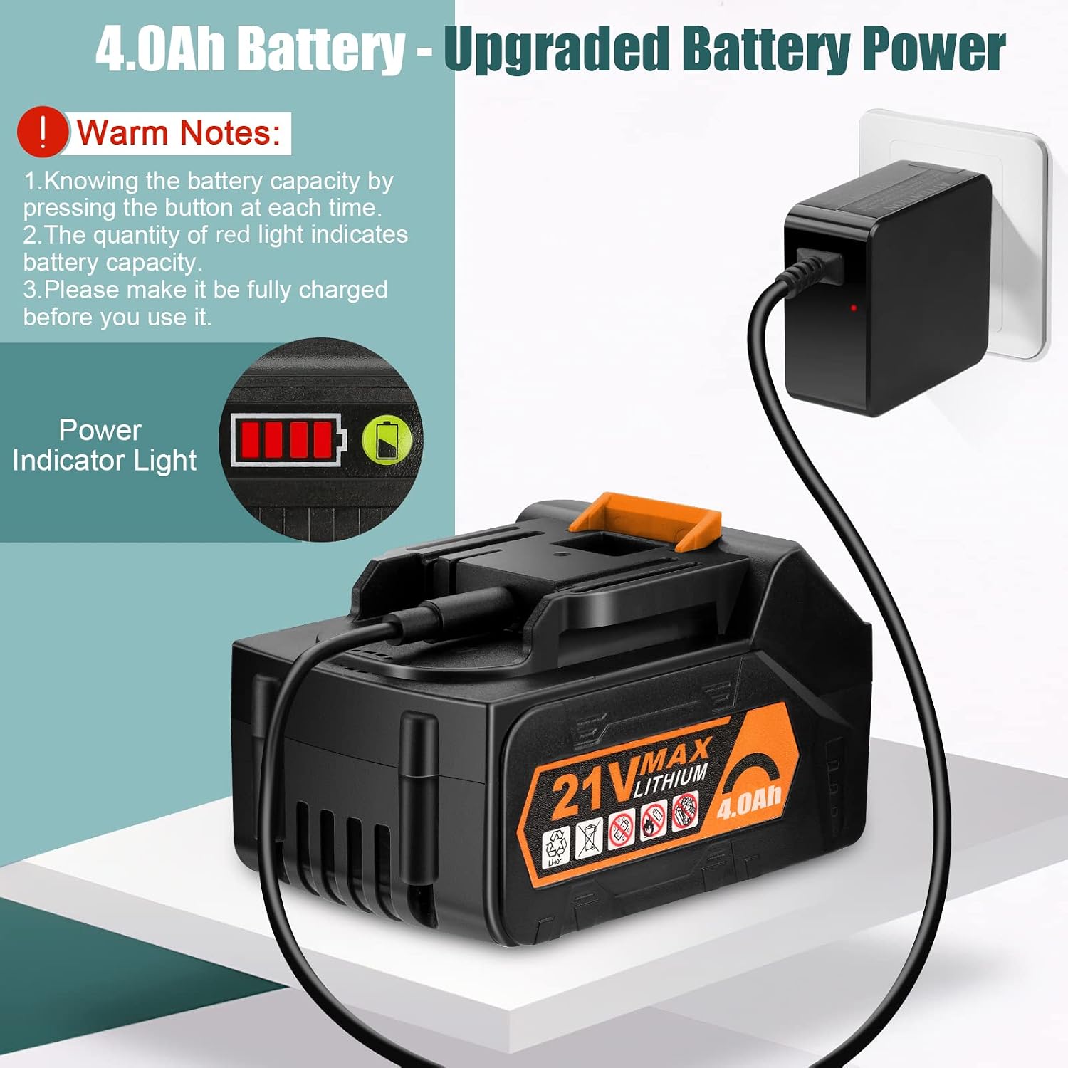 Cordless Leaf Blower - BHY 320 CFM 150 MPH Battery Leaf Blower with 4.0Ah Battery & Charger, 2 Section Tubes, 6-Speed Dial, Electric Leaf Blower for Dust, Snow Debris,Yard, Work Around The House