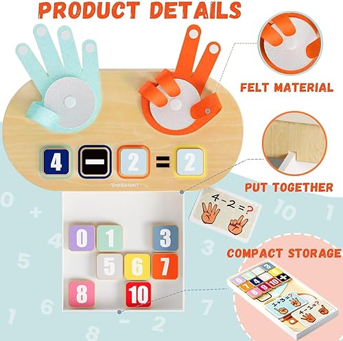 Miniatura 5 de TOP BRIGHT Juguetes educativos preescolares para niños pequeños de 2 a 4 años, juguetes Montessori para niños de 3 a 5 años, regalos de cumpleaños