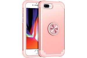 Hekodonk iPhone 8 Plus Ring Case with Ring Stand