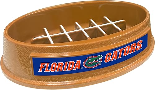 Miniatura 93 de NCAA Super-Bowl Iowa Hawkeyes - Cuenco para perros de alimentación lenta con diseño de fútbol para una digestión saludable. Cuenco antideslizante