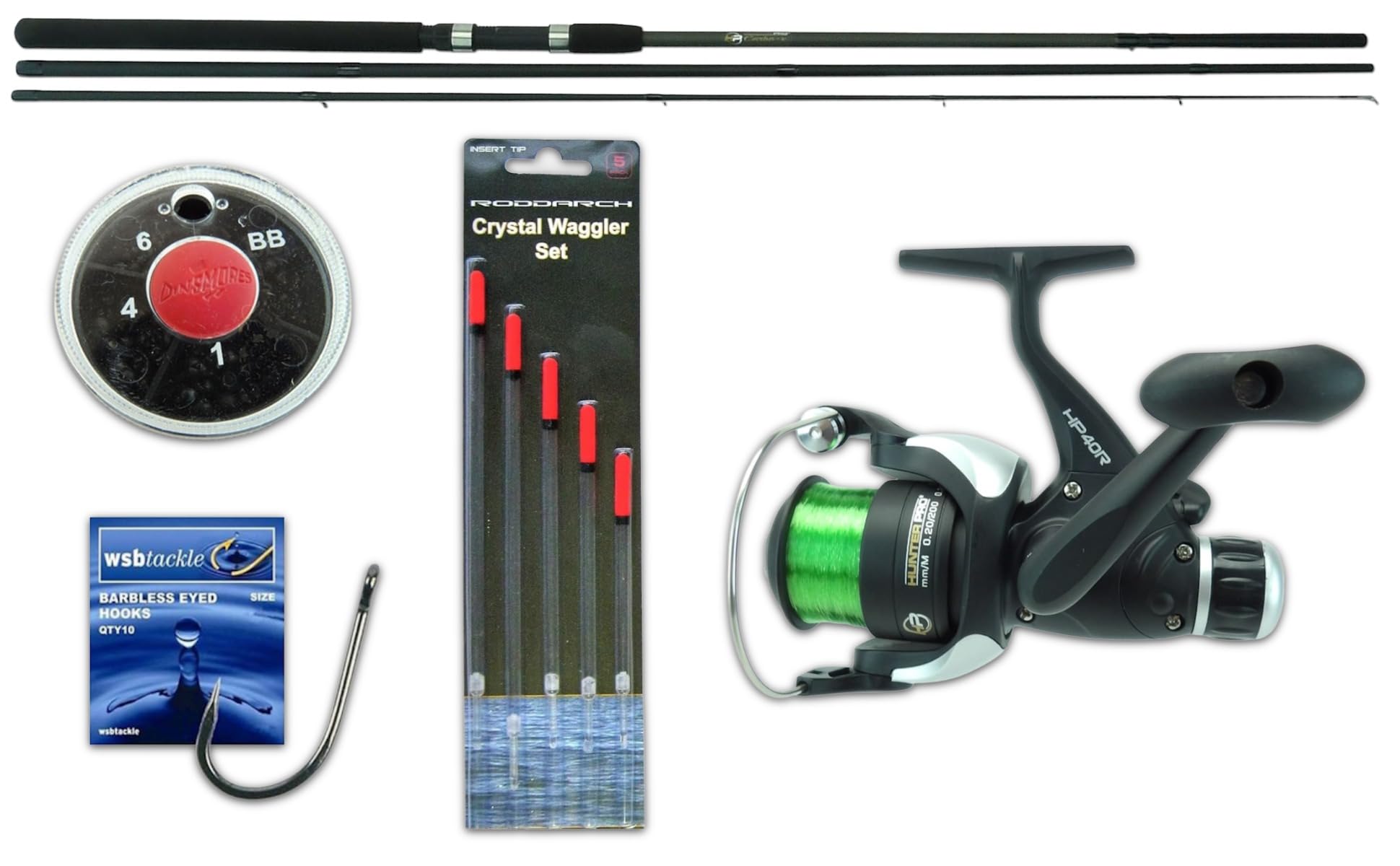 Hunter Pro 11ft Carbo-X Float Fishing Kit: Carbon Match Rod & HP40R Reel