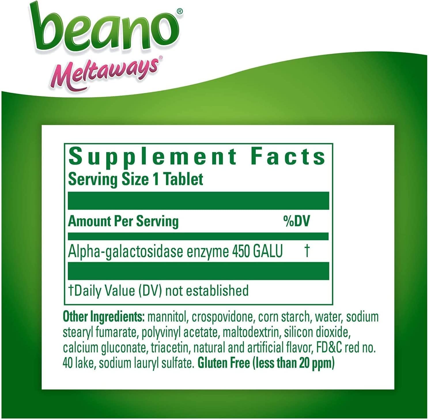 Beano Meltaways | Gas Prevention & Bloating Relief | Strawberry Flavor | 15 Count | Pack of 3