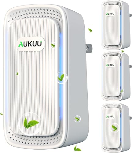 Ionizadores de aire (paquete de 4) - Purificadores de aire de iones negativos enchufables - Ambientador silencioso para el hogar, dormitorio,