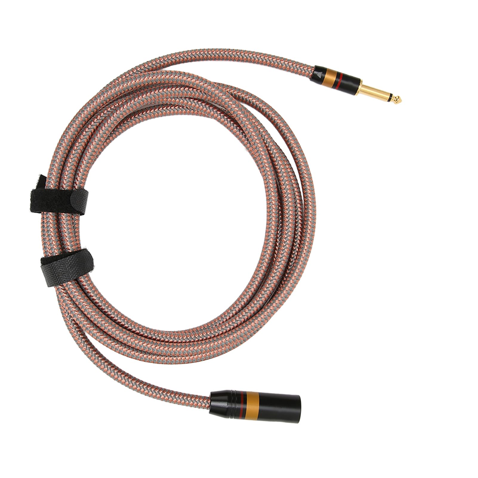 Vergoldetes 6,35-mm-auf-XLR-Stecker-Soundkabel für Lautsprecher, Mixer, Studiokonsolen, 9,8 Fuß Langes Kabel für Audiophile, Kompatibel mit Mikrofonen und Verstärkern