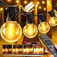 JEYMORKEY Catena Luci da Esterno Giardino - G40 100Ft 30M LED Lampadine Esterno Filo
