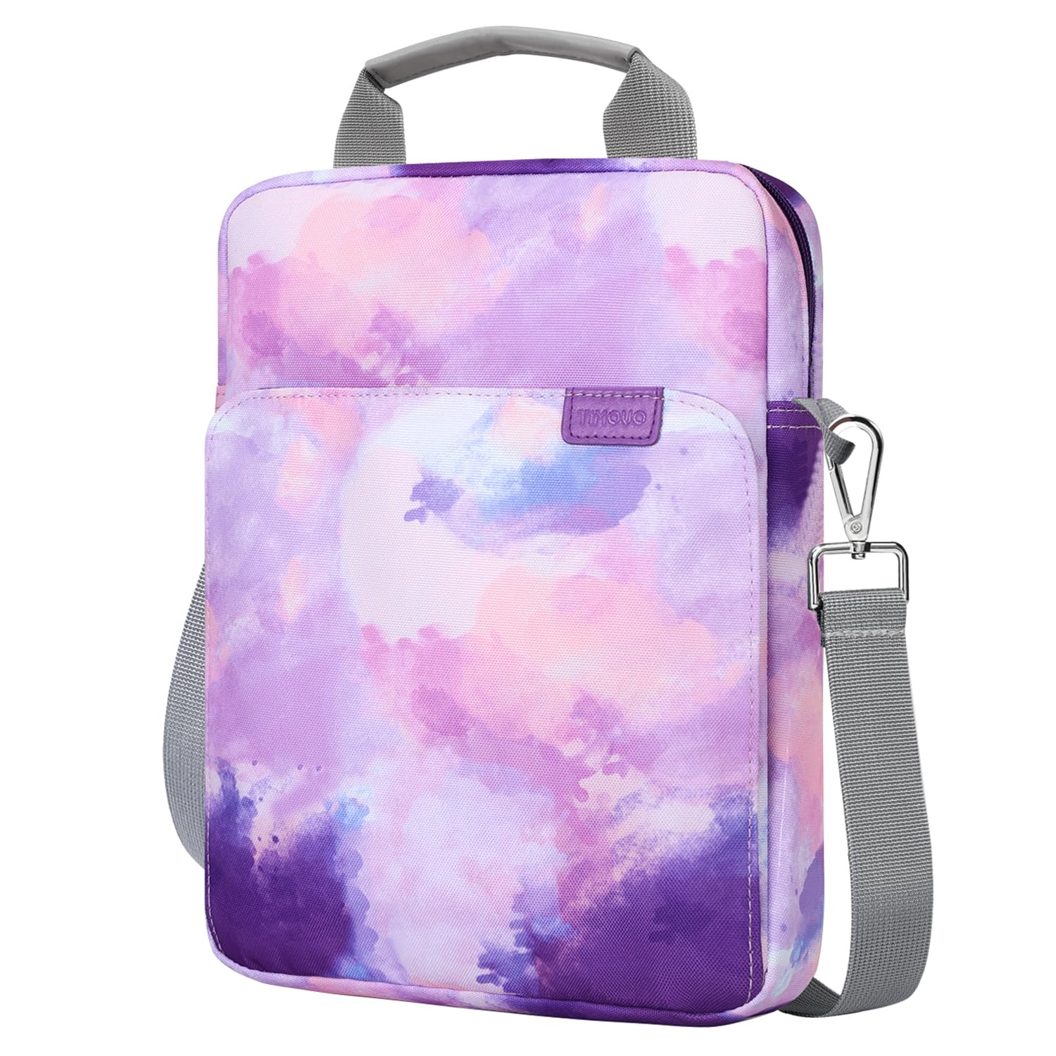 TiMOVO 9-11" Tablet Sleeve Bag Carrying Case with Strap, Watercolor Purple