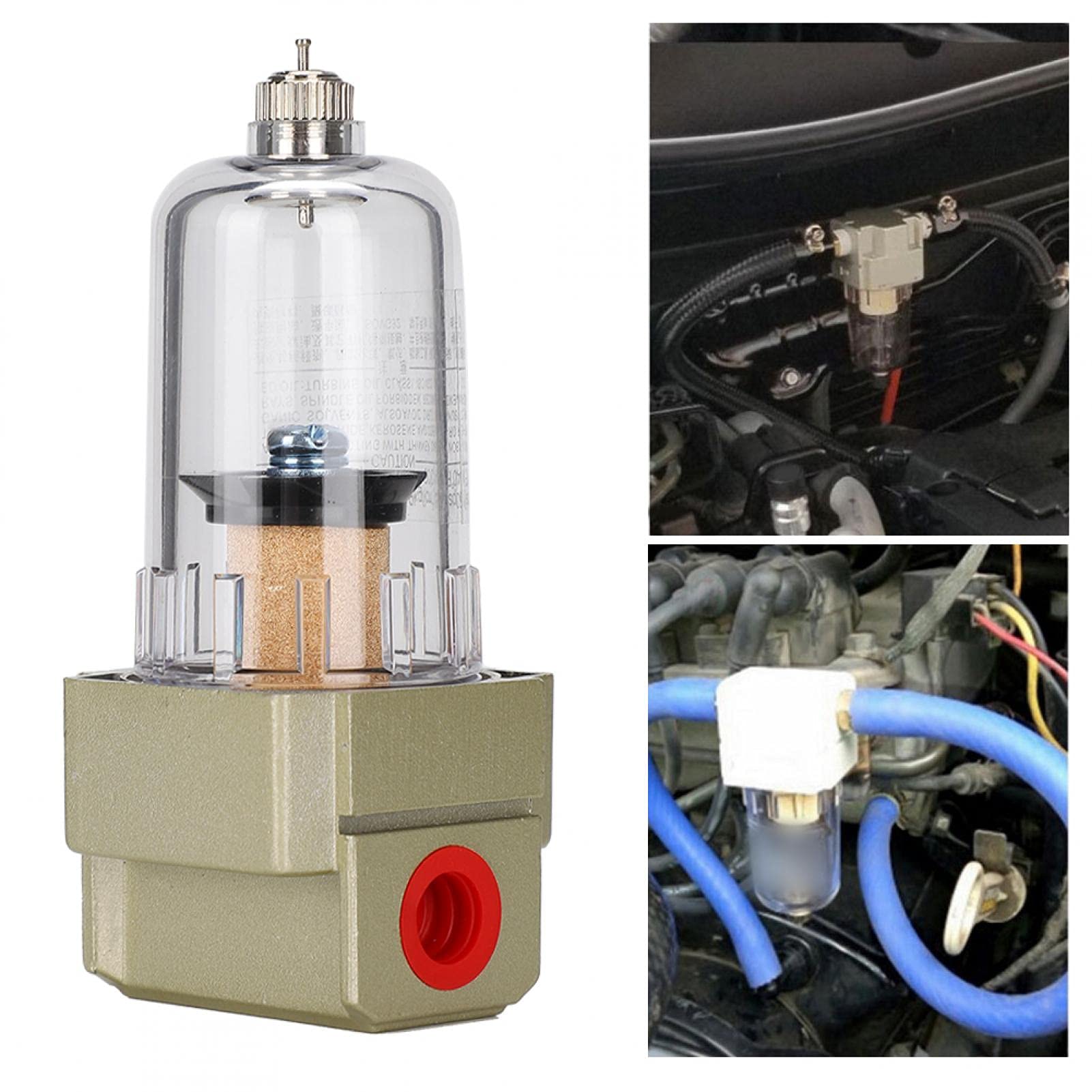 Qiilu Motorölabscheider Catch Can Luftfilter Universal Auto Auto Mondion Zubehör K4g106
