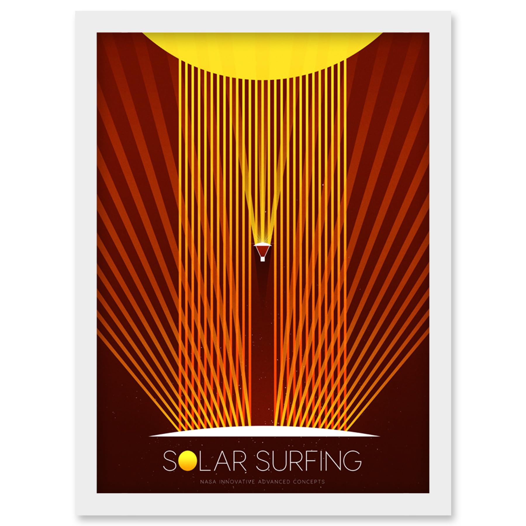 Artery8 NASA Solar Surfing Innovative Advanced Concepts Living Room Artwork Framed Wall Art Print A4