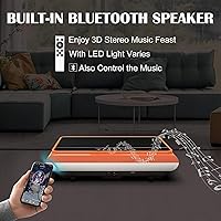 Vista 3 de Vibration Plate Exercise Machine - Whole Body Workout Vibration Platform Lymphatic Drainage Machine for Weight Loss Home Fitness with Resistance