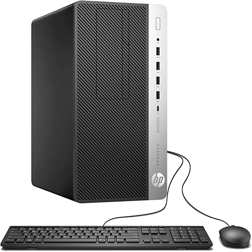 HP ProDesk 600G4 Tower Desktop Computer | Intel i7-8700 (3.4) | 16GB DDR4 RAM | 1TB SSD Solid State | Wi-Fi 5G + Bluetooth | Windows 11 Professional | Home or Office PC (Renewed)