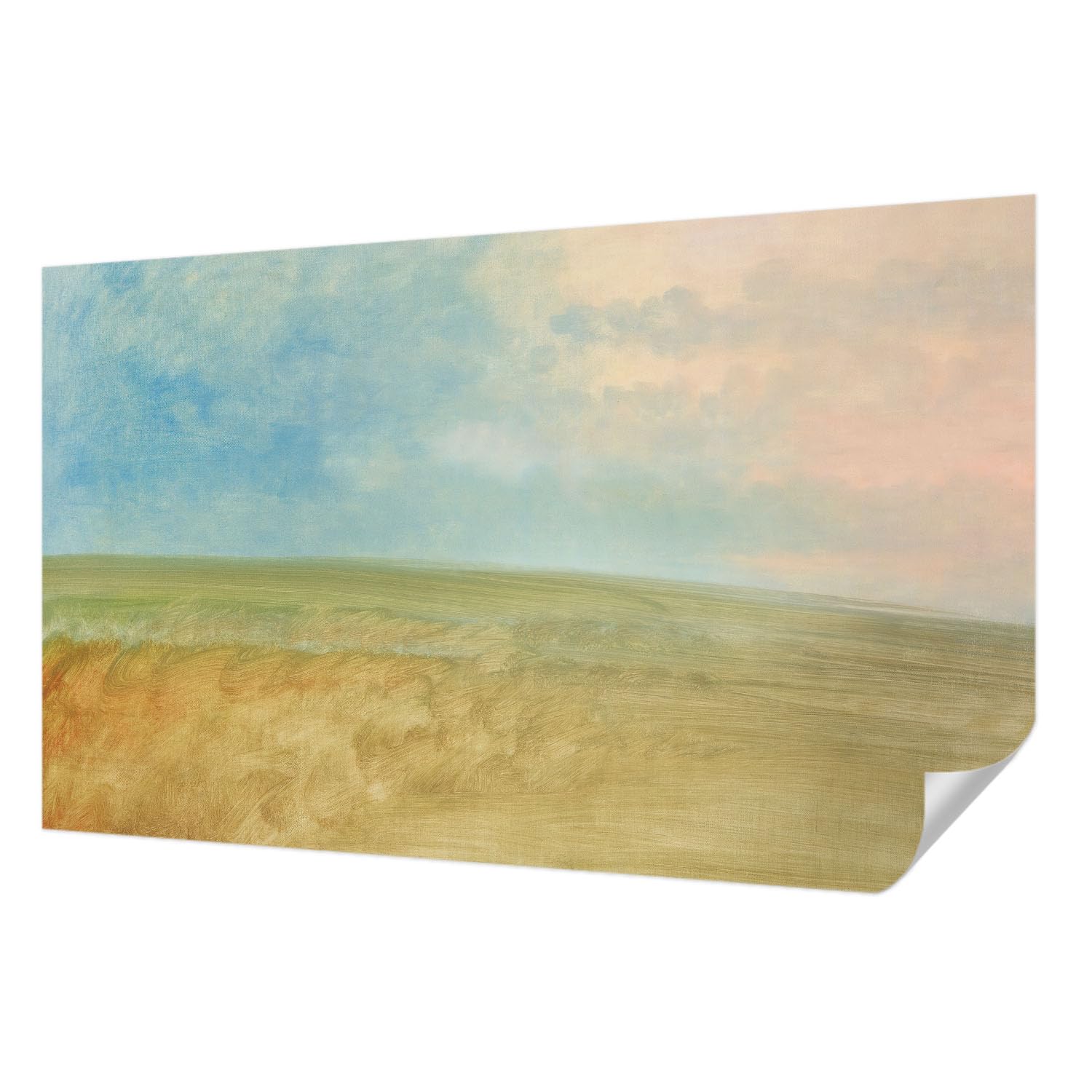 Papier peint adhésif Tulup 416x254 cm panoramique champs pastel pour décoration de salon