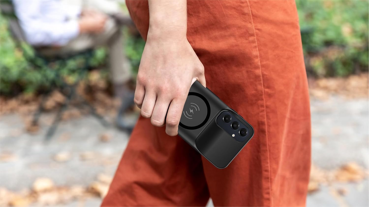 Battery Case for Galaxy A15, Full Encircle 10000mAh Capacity Rechargeable Portable Charger Case Extended Battery Pack for Galaxy A15(6.5 inch) Wireless Charging Cover with Carplay-Black